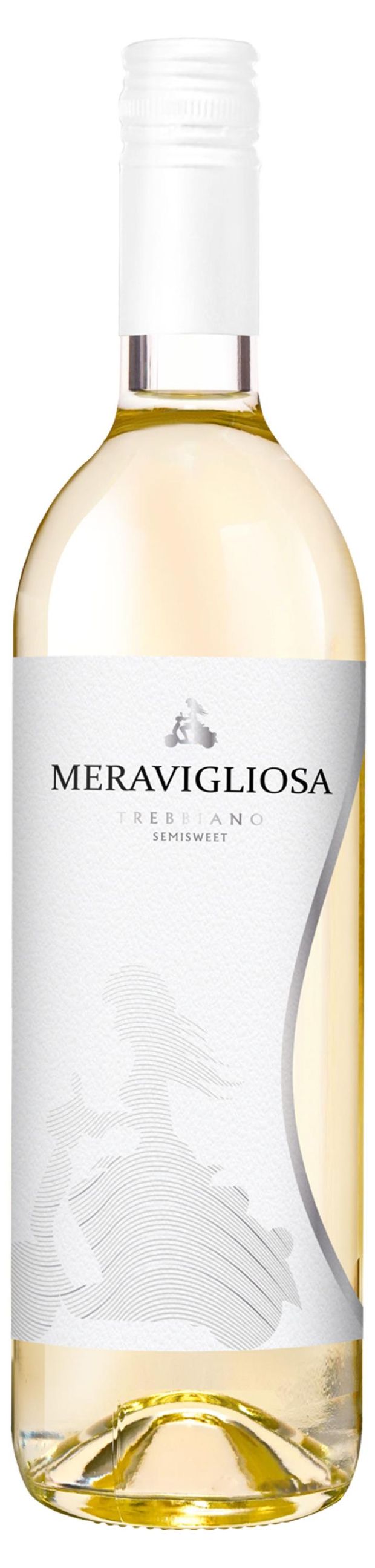 Вино Meravigliosa Trebbiano белое полусладкое Италия, 0,75 л
