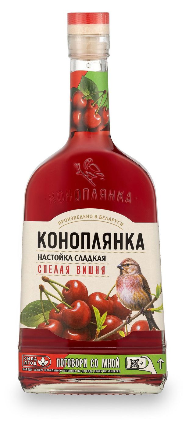 Настойка сладкая Коноплянка вишня Беларусь, 0,5 л