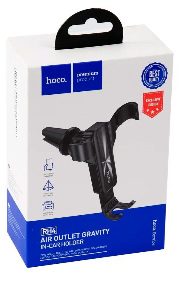 Держатель автомобильный для смартфона Hoco RH4 черный 1200₽
