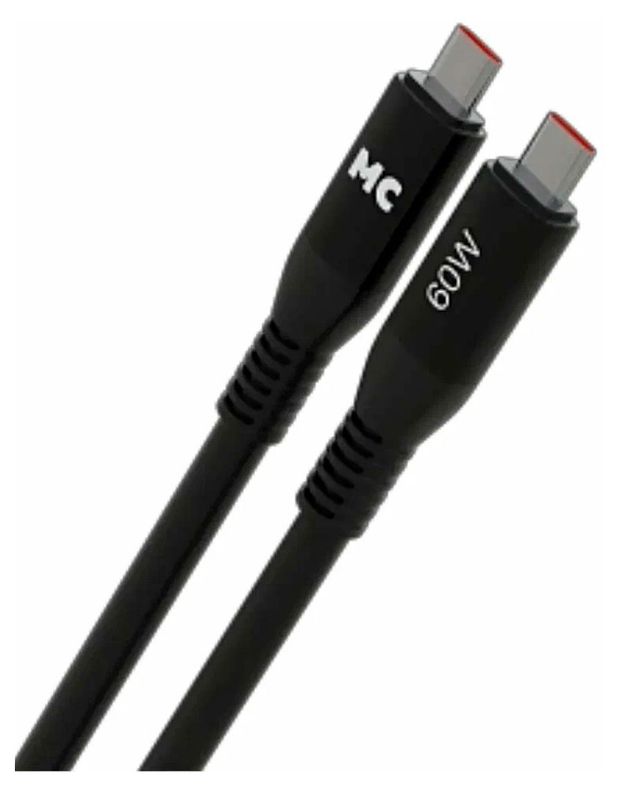 Кабель More Choice K83AA 60W TYPE-C-TYPE-C черный, 1 м