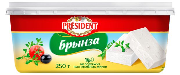 Сыр рассольный President Брынза 45 БЗМЖ Сербия 250 г 190₽