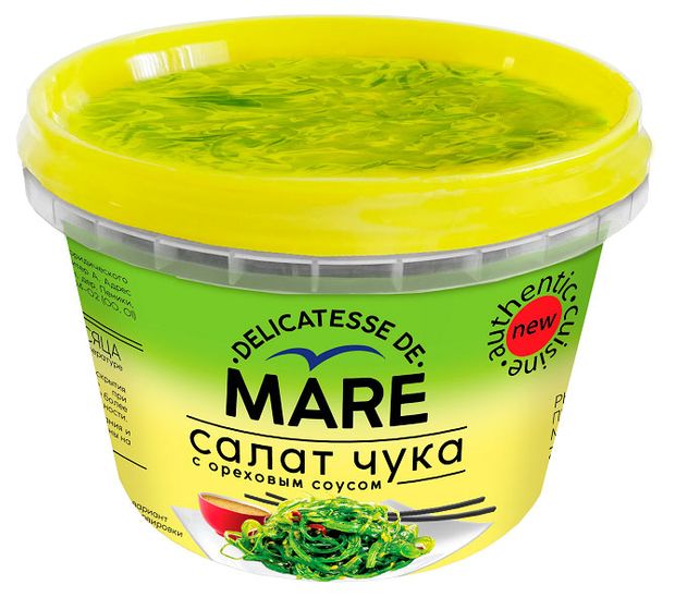 Салат из водорослей Чука Балтийский Берег Mare с ореховым соусом 250 г 160₽