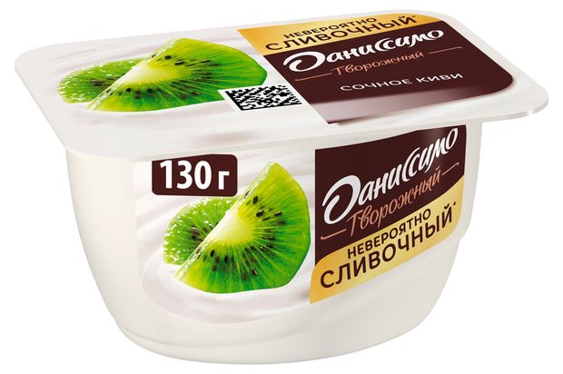 Творожок Даниссимо киви 5,5%, 130 г