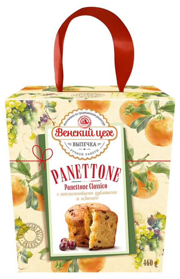 Кулич пасхальный Венский Цех Панетонне итальянский, 460 г