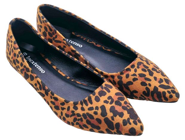 Туфли женские InExtenso коричневые с леопардовым рисунком, 36-41