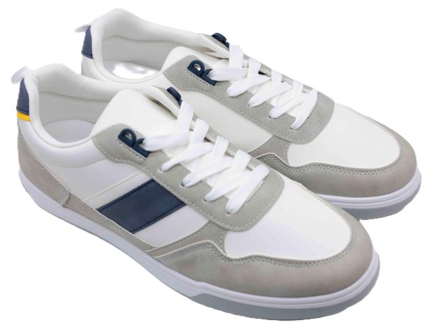 Полуботинки спортивные мужские LAADE бело-серые, р. 39-46