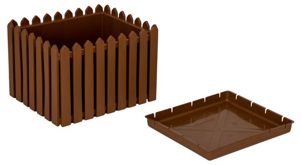 Кашпо Элластик Лардо Коричневое, 43х36 см