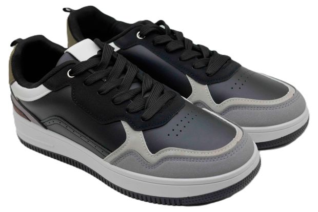 Полуботинки спортивные мужские LAADE черно-серые, р. 40-48