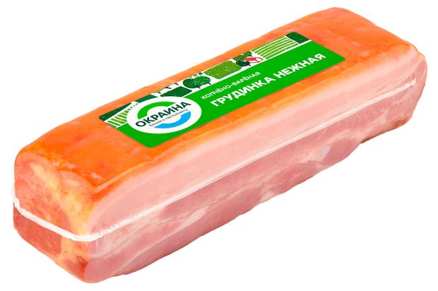 Грудинка копчено-вареная Окраина Нежная, 420 г