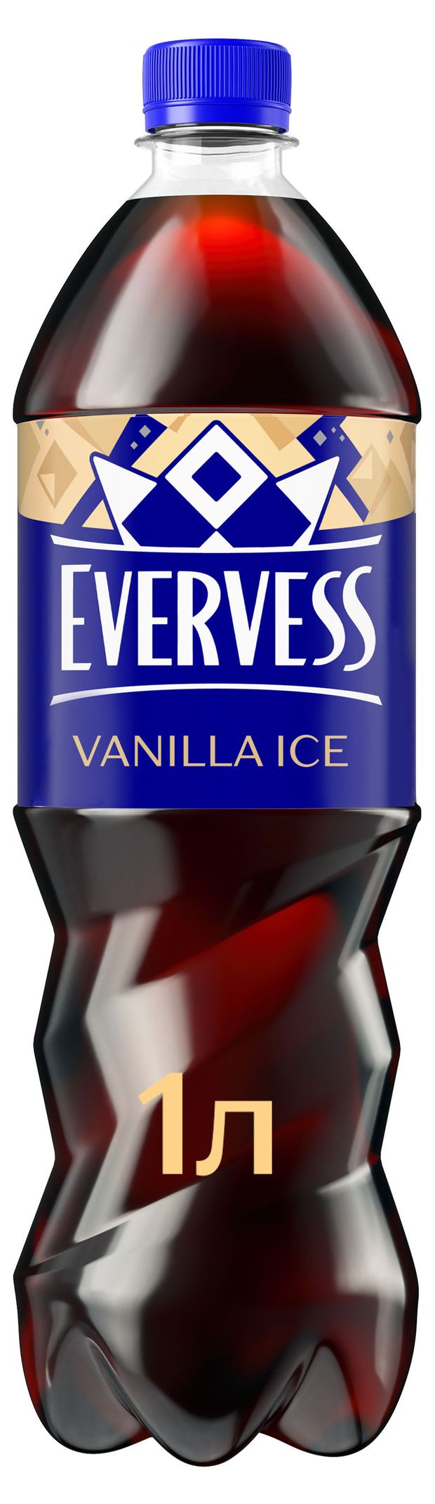 Напиток газированный Evervess Cola Vanilla Ice Кола со вкусом ванильного мороженого, 1 л