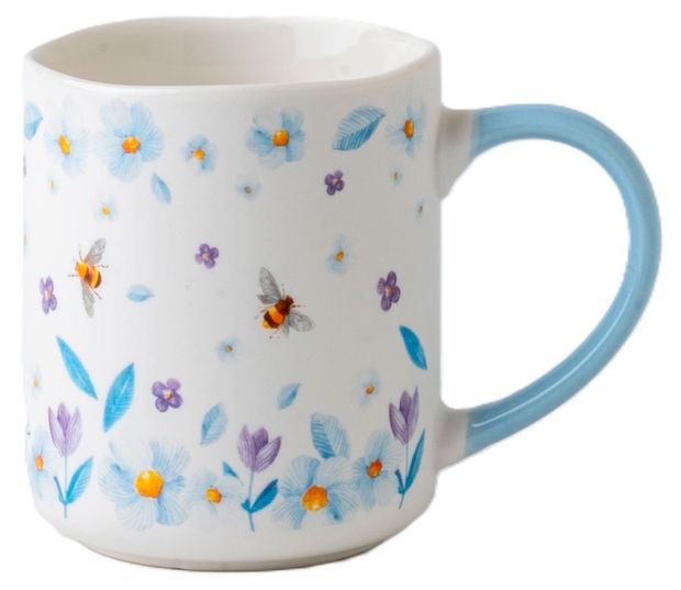 Кружка Royal Rabbit Cup Цветы голубые, 385 мл