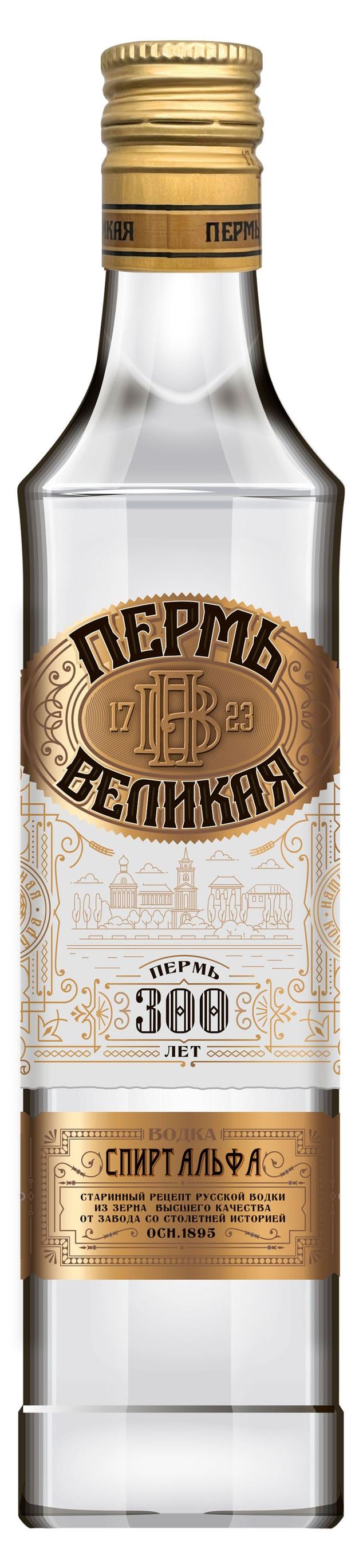Водка Пермь Великая Россия, 0,5 л