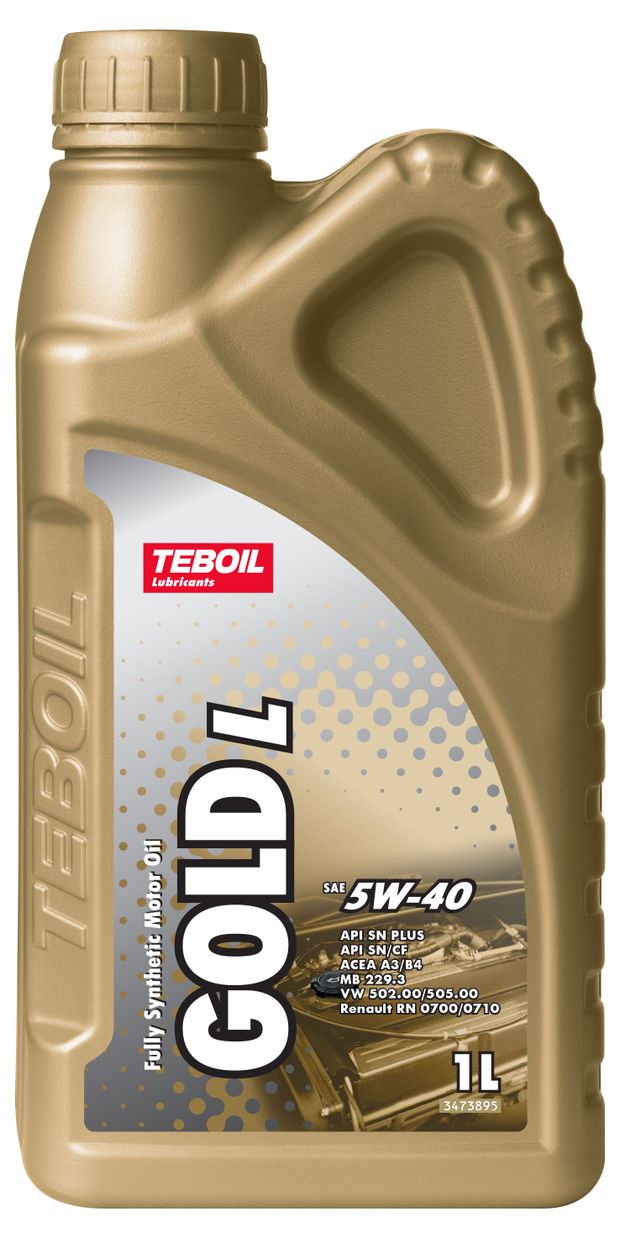 Масло моторное Teboil Gold L 5W-40 синтетическое 1 л 910₽