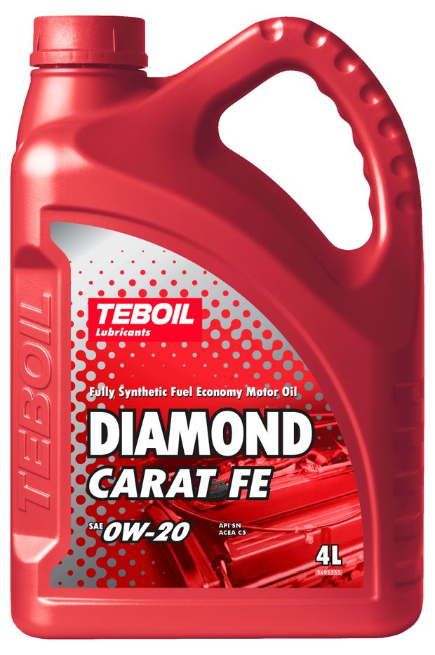 Масло моторное Teboil Diamond Carat FE 0W-20 синтетическое 4 л 4200₽
