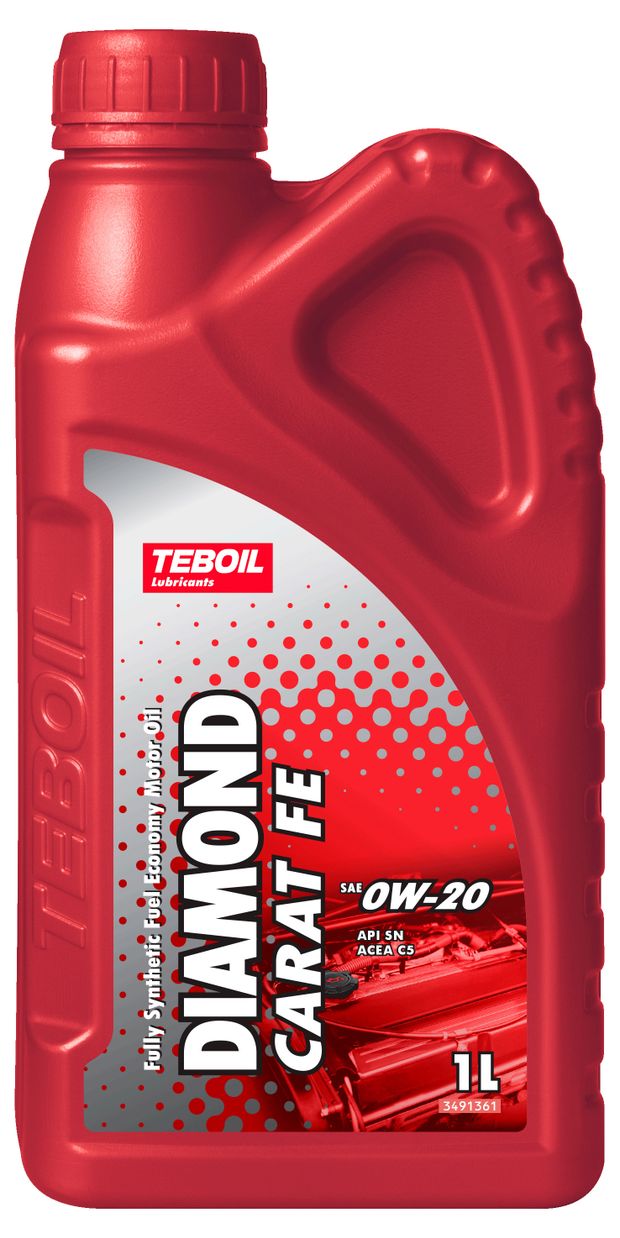 Масло моторное Teboil Diamond Carat FE 0W-20 синтетическое 1 л 1300₽
