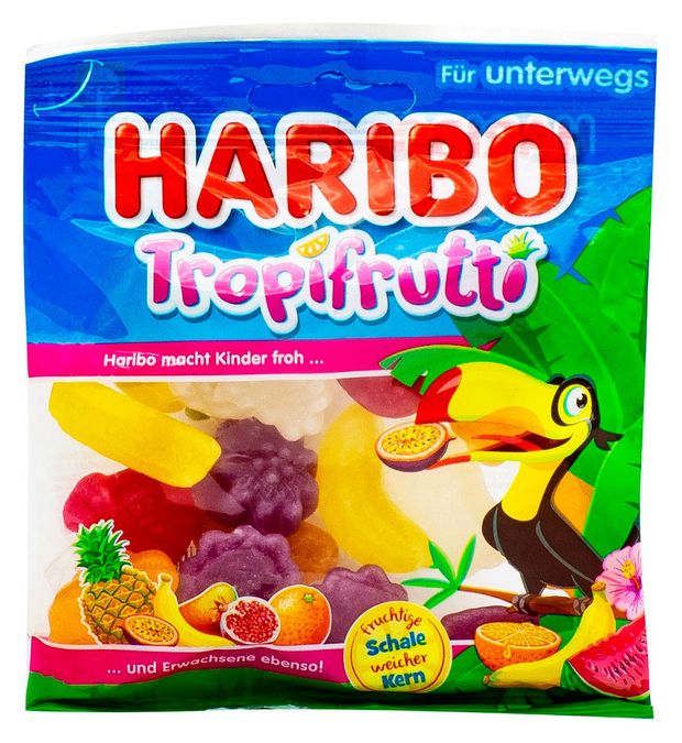Мармелад жевательный Haribo Troppi Frutti тропические фрукты Германия, 100 г