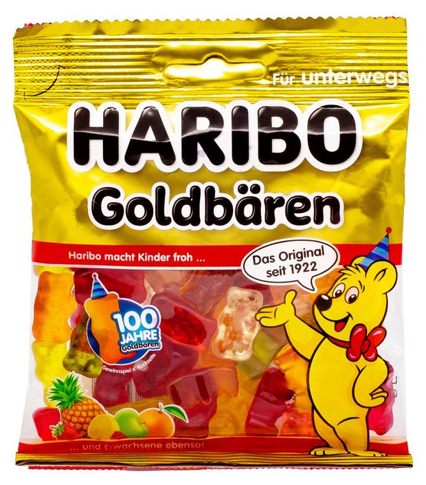 Мармелад жевательный Haribo Gold Bears золотые мишки Германия, 100 г