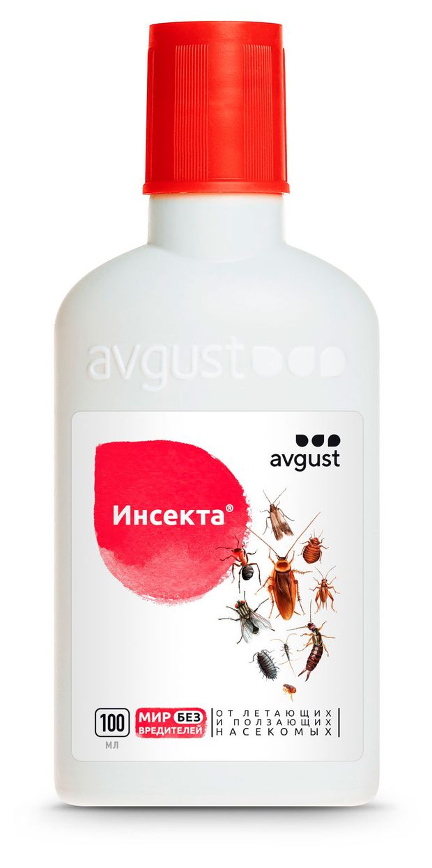 Средство от летающих и ползающих насекомых Avgust Инсекта, 100 мл