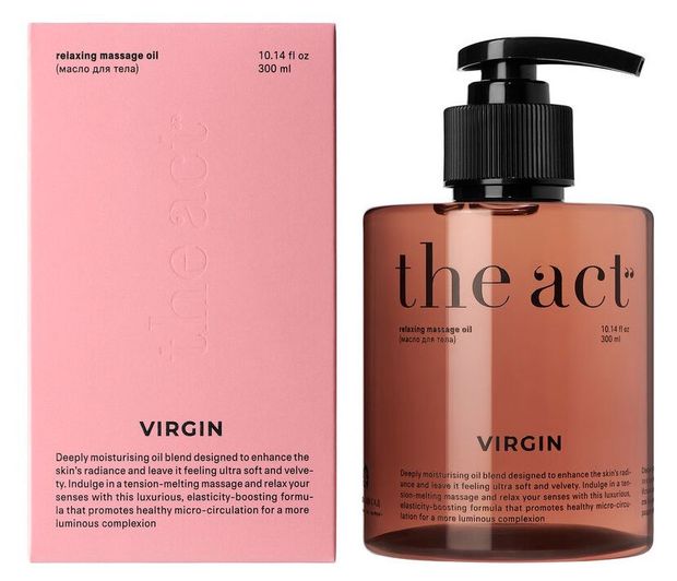 Масло массажное для тела The Act Virgin, 300 мл