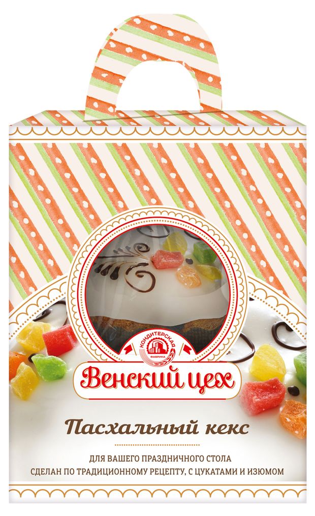 Кулич пасхальный Венский цех Кекс с цукатами, 280 г