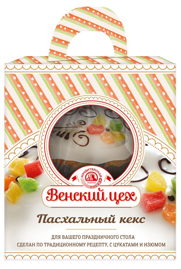 Кулич пасхальный Венский цех Кекс с цукатами, 700 г