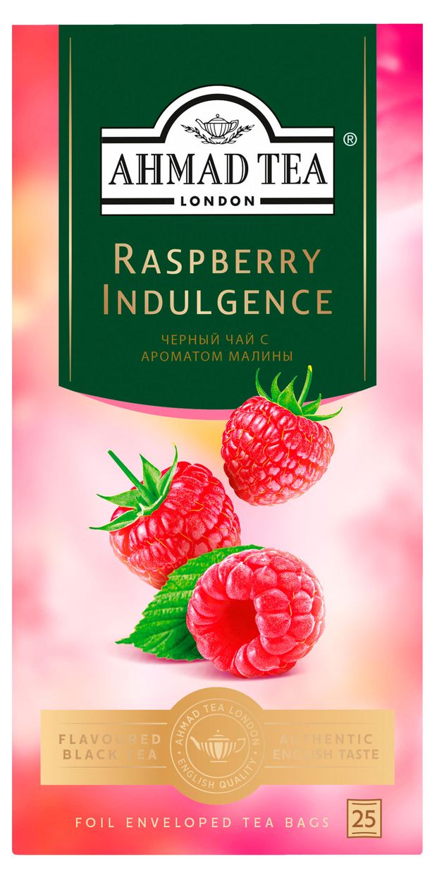 Чай черный Ahmad Tea Малиновое лакомство 25x15 г 124₽