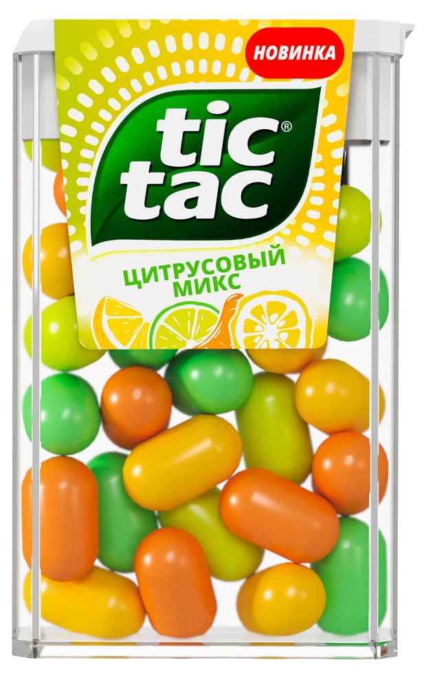 Драже освежающее Tic Tac Цитрусовый Микс Ирландия, 16 г