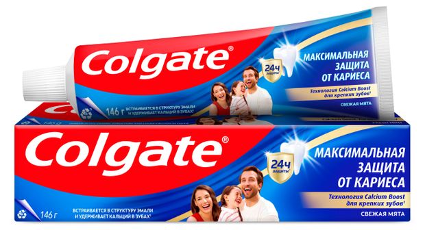 Зубная паста Colgate Максимальная защита от кариеса Свежая мята, 100 мл