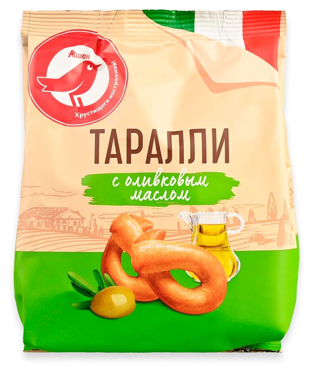 Таралли АШАН Красная птица с оливковым маслом 180 г 80₽