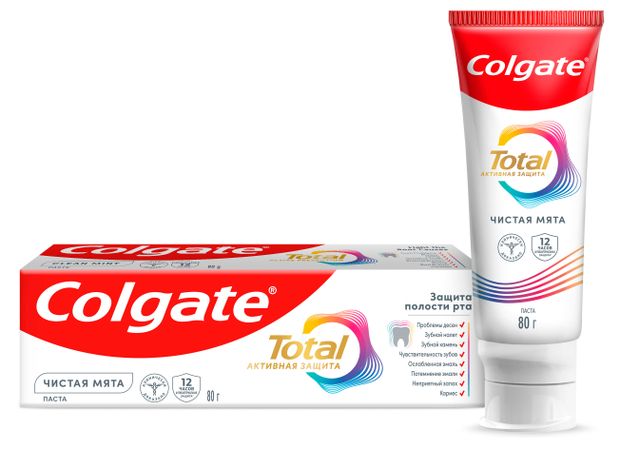 Зубная паста Colgate Total чистая мята Китай, 80 г