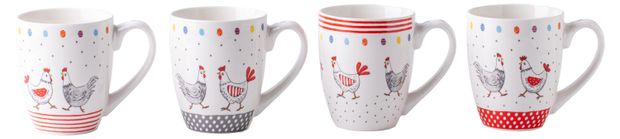 Кружка Royal Rabbit Cup Курочки фарфоровая 400 мл, 1 шт в ассортименте