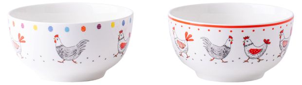 Салатник Royal Rabbit Cup Курочки фарфоровый 12,7 см, 1 шт в ассортименте