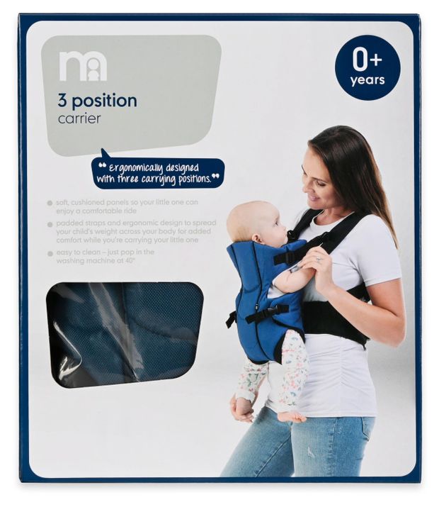 Рюкзак-переноска детский Mothercare 3-х позиционный синий 3599₽