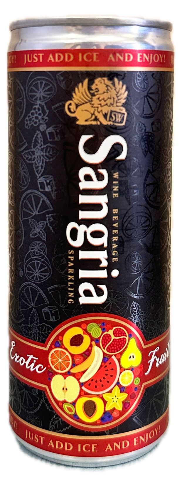 Напиток виноградосодержащий SANGRIA Экзотик Фрукт игристое красное сладкое Молдова, 0,25 л
