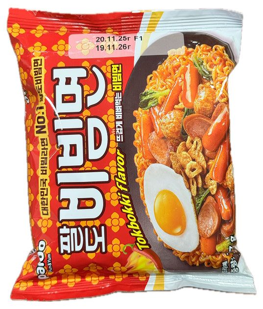 Лапша быстрого приготовления Paldo Пибим мен Тыбим со вкусом токпокки Вьетнам, 77 г