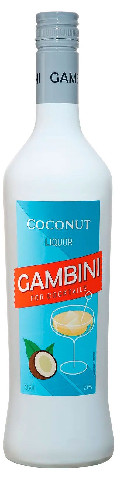 Ликер десертный Gambini Кокос Россия, 0,7 л