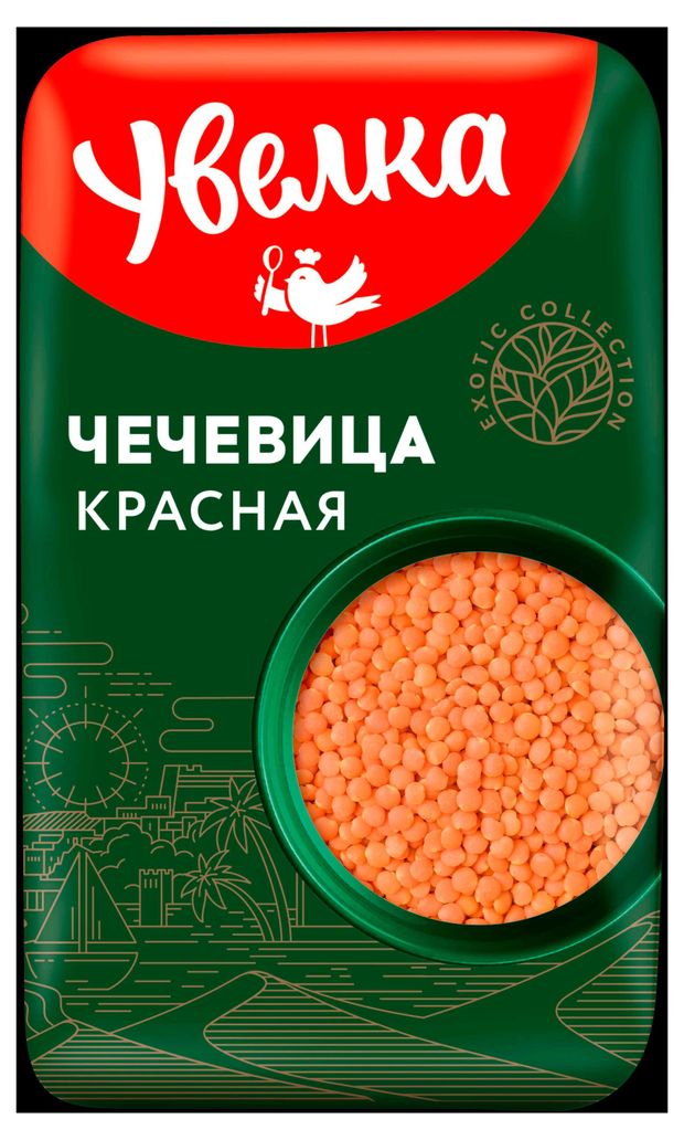 Чечевица красная Увелка 450 г 100₽