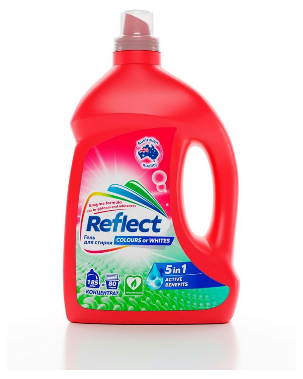 Гель для стирки Reflect Colour Or Whites Концентрированный 185 л 500₽