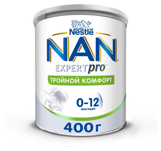 Смесь сухая молочная NAN Тройной комфорт с рождения БЗМЖ, 400 г