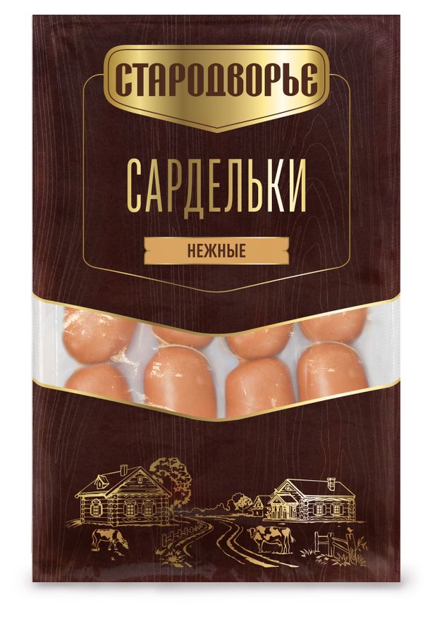 Сардельки Стародворье Нежные с добавлением куриного филе без сои 14 кг 580₽