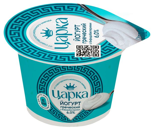 Йогурт греческий густой Царка 6 БЗМЖ 140 г 35₽