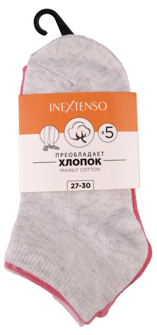 Носки для девочки InExtenso укороченные, р. 27/30-35/38 5 пар