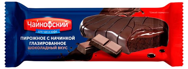 Пирожное глазированное Чайкофский с шоколадной начинкой Иран, 34 г