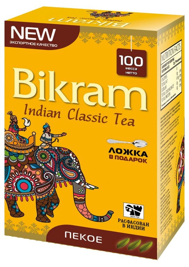 Чай черный Bikram Пеко Индия, 100 г