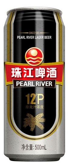 Пиво светлое Pearl River Zhujiang Beer фильтрованное, 500 мл