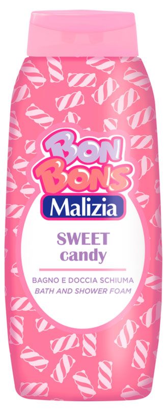 Пена для ванны и душа Malizia Sweet Candy Италия, 500 мл