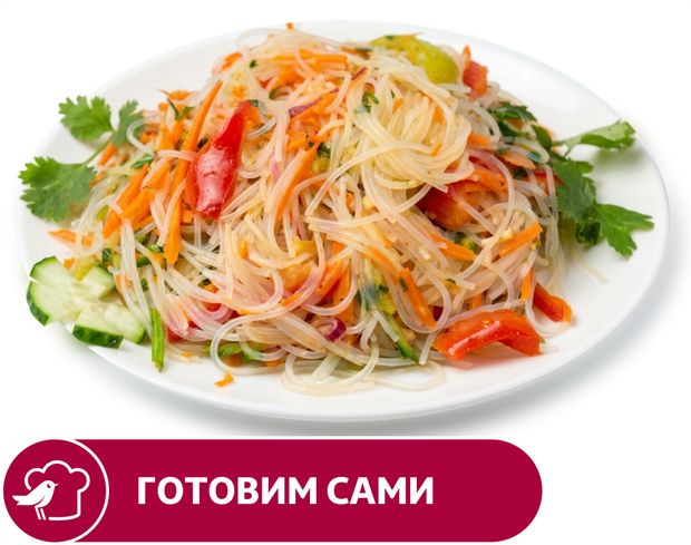 Салат по-корейски АШАН овощной с фрунчозой вес 50₽