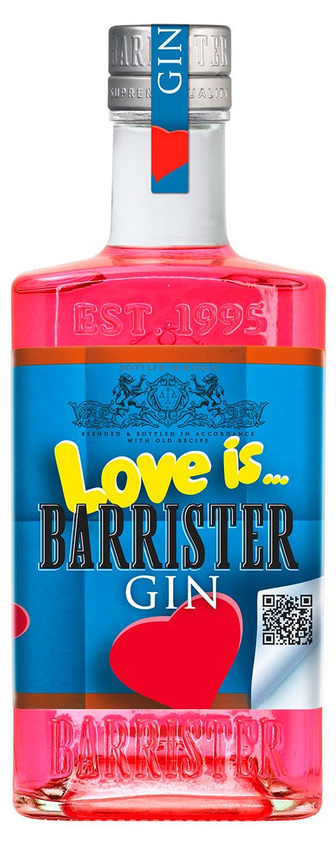 Джин Barrister Love is Россия, 0,7 л