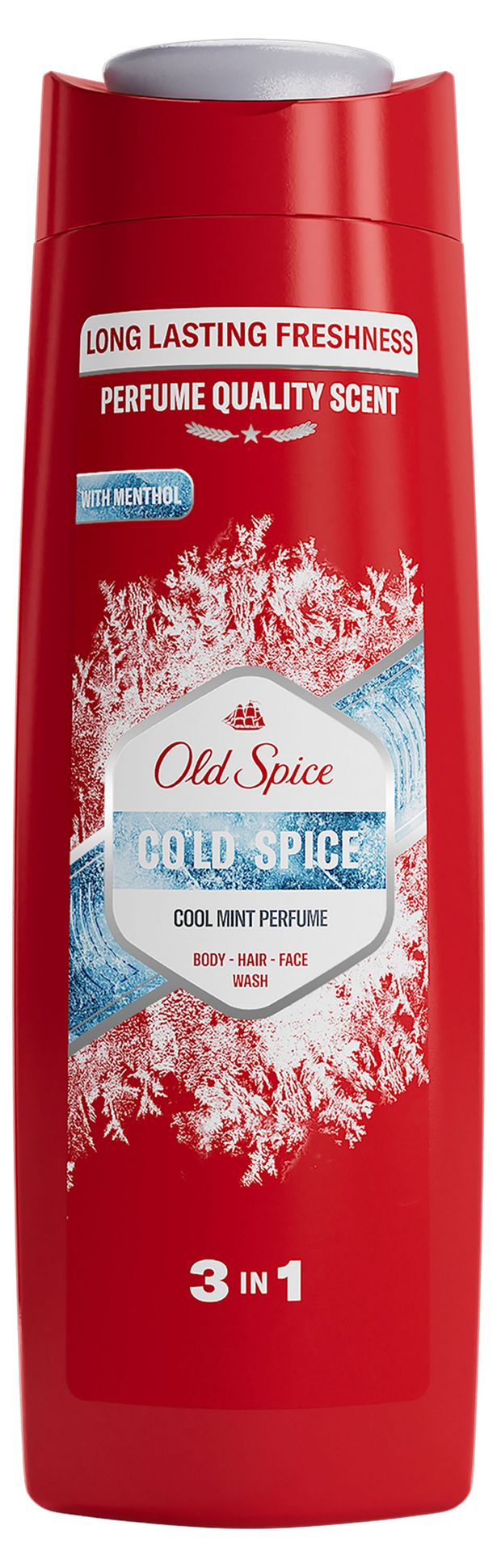 Гель для душа + шампунь Old Spice Cold Spice Морозная мята Франция, 400 мл
