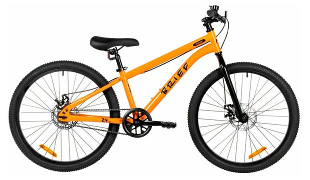 Велосипед городской Foxx Brief оранжевый, колеса 24"